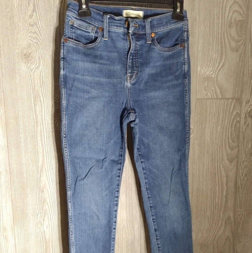 madewell high rise skinny jeans